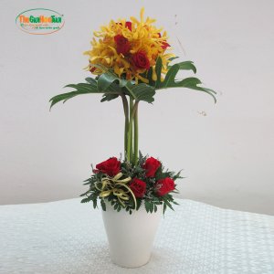 Bình hoa hai tầng độc đáo