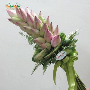 Bó hoa sen hồng 