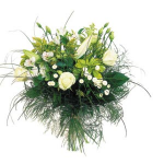 Bouquet of Middle Stemmed Flowers in White