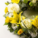 Classic Selection Wreath - Yellow and Cream