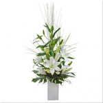 Elegant Arrangement of Oriental Lilies Suitable for Home