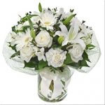Elegant Bouquet in a Glass Vase
