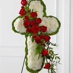Floral Cross Easel-Funeral