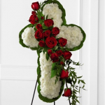 FUNERAL - Floral Cross Easel