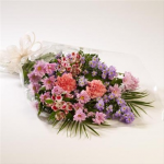 Funeral Flowers in Cello - Pink, Cerise and Purple