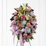 Funeral-Spray Arrangement with Ribbon