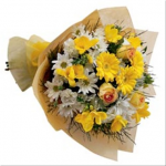 Funeral -Sympathy Bouquet with ribbon