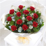 Red Heavenly Rose Hand-tied