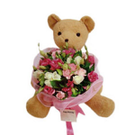 Special Occasion Bouquet with Bear